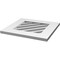 Ekena Millwork Diamond Surface Mount PVC Gable Vent: Non-Functional, w/ 3-1/2"W x 1"P Standard Frame, 24"W x 24"H GVPDI24X2401SN - alternate 2